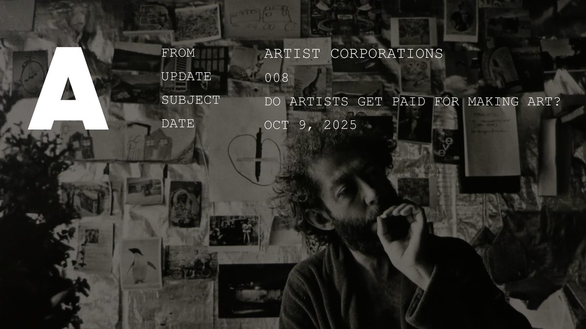 Do artists get paid for making art?