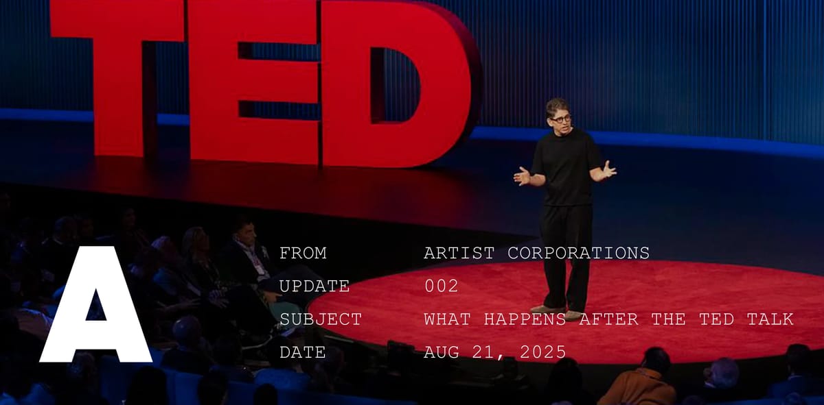 What happens after the TED talk
