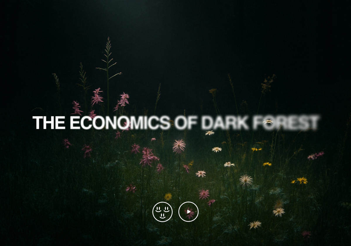 The economics of dark forest spaces